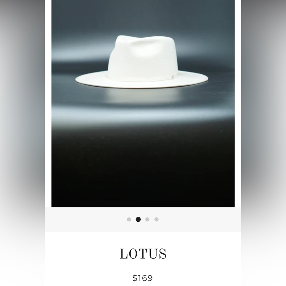 White brim hat